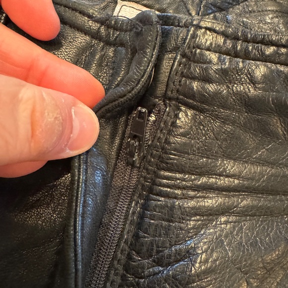 DI CAPRA Vintage guenuine leather pants size 9 - Picture 6 of 12